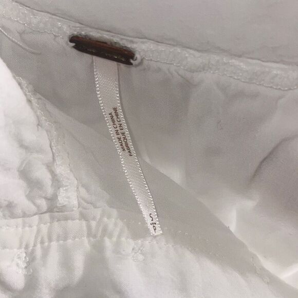 ✨Free People Sweetest Thing Thermal/Lace White Long Sleeve Sz Small Top✨ - Picture 8 of 9